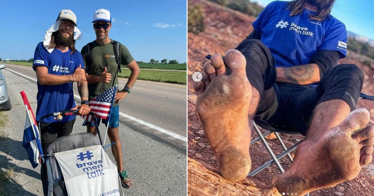 Rekor Dunia: Orang Belanda Berjalan Tanpa Alas Kaki Melintasi Amerika Selama 260 Hari