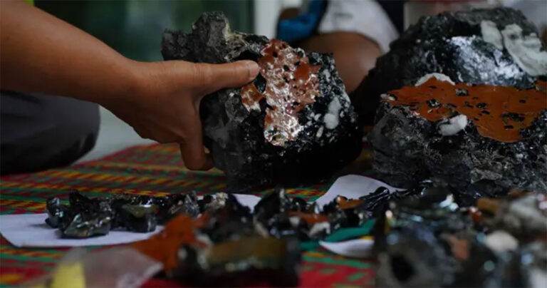 Benda Hitam Misterius yang Jatuh dari Langit Saat Badai Membuat Warga Setempat Bingung