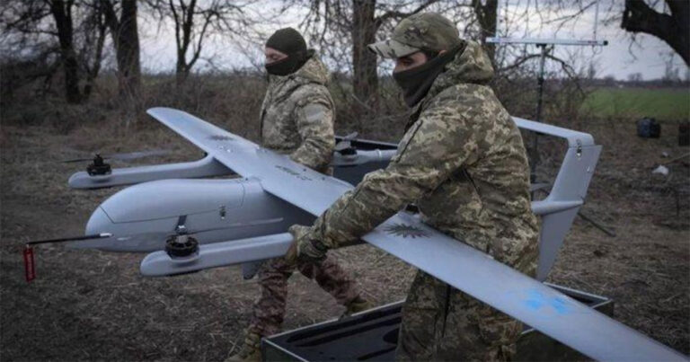 Drone Ukraina Serang Gudang Amunisi Rusia
