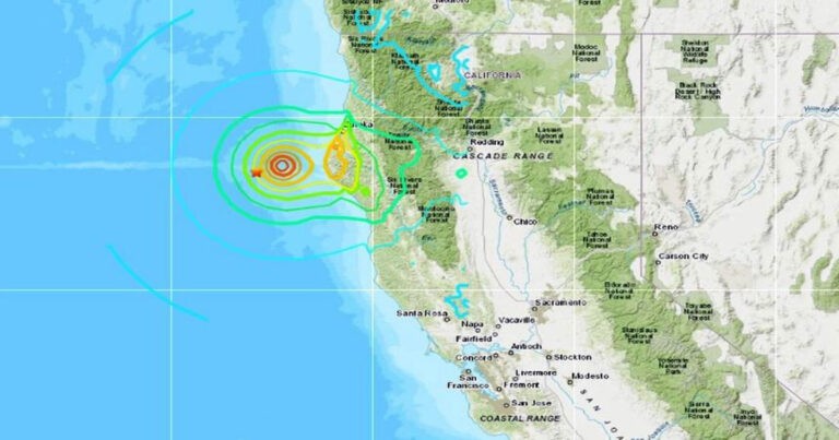 Gempa Bumi Berkekuatan Magnitudo 7,0 Mengguncang California,  Peringatan Tsunami Sempat Dikeluarkan 