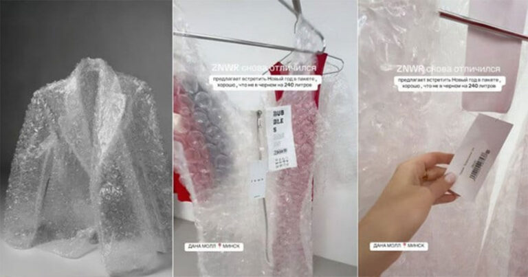 Merek Mode Picu Kontroversi dengan Pakaian Berbahan Bubble Wrap