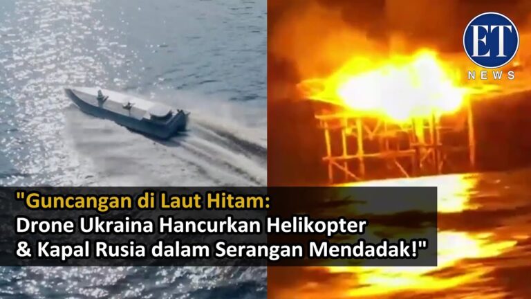 “Guncangan di Laut Hitam: Drone Ukraina Hancurkan Helikopter & Kapal Rusia dalam Serangan Mendadak!”
