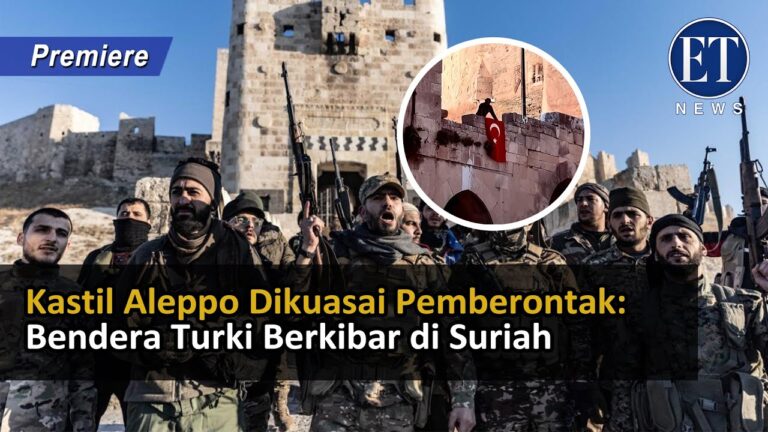 Kastil Aleppo Dikuasai Pemberontak: Bendera Turki Berkibar di Suriah