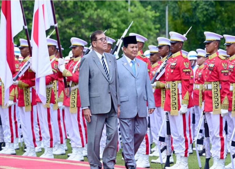 Prabowo Sambut Kunjungan Resmi PM Jepang Ishiba di Istana Kepresidenan Bogor