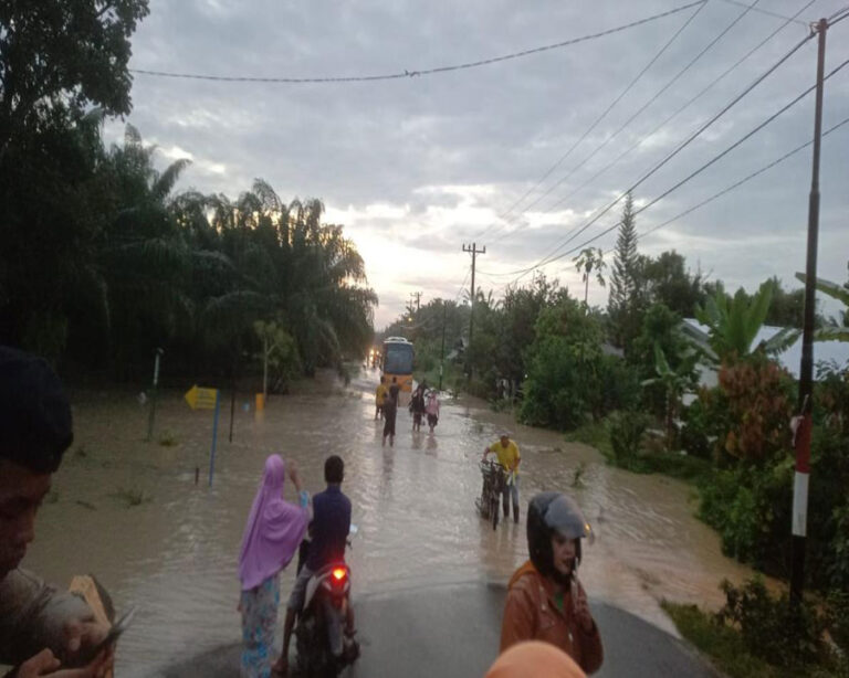 Banjir Melanda Serdang Bedagai, Sumatera Utara, Ratusan Rumah Terendam