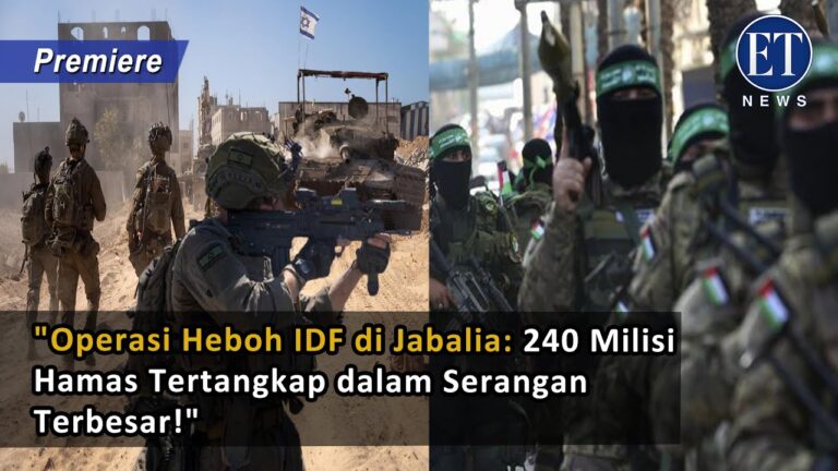 “Operasi Heboh IDF di Jabalia: 240 Milisi Hamas Tertangkap dalam Serangan Terbesar!”