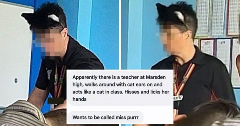 Guru SMA Diduga Mengenali Dirinya Sebagai Kucing, Menggeram pada Murid