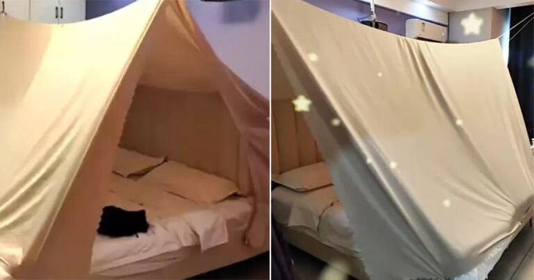 Wanita di Tiongkok Takut Ada Kamera Tersembunyi di Hotel, Mendirikan Tenda Darurat untuk Melindungi Tempat Tidurnya