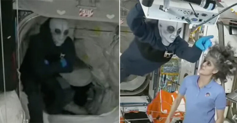 ‘Alien’ Terlihat di Dalam ISS Saat astronot yang Terdampar Bersiap untuk Kembali ke Bumi