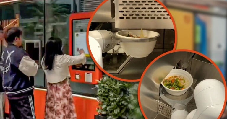 Restoran Mie Otomatis di Tiongkok Menyiapkan Makanan dalam 48 Detik Seharga Rp 22 Ribu Tanpa Perlu Memberi Tip