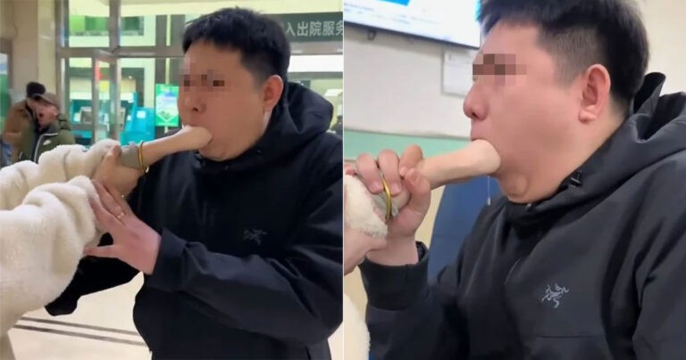 Tangan Wanita Tersangkut di Mulut Pacarnya Saat Melakukan Tantangan Viral