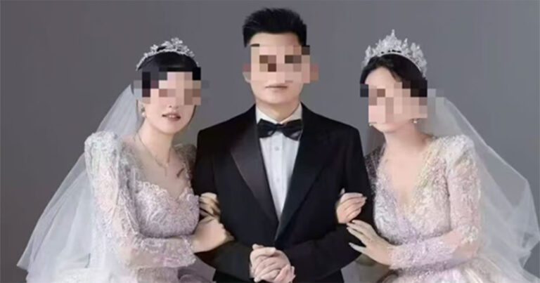 Pria Tiongkok Mendapat Kecaman Karena Mengunggah Foto Pernikahan dengan 2 Wanita, Mengaku ‘Hanya Candaan’