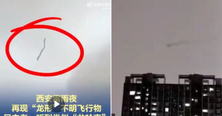 Video: Benda Terbang Berbentuk “Naga” Kembali Muncul di Xi’an, Netizen Rekam Suara “Raungan Naga” yang Menggetarkan