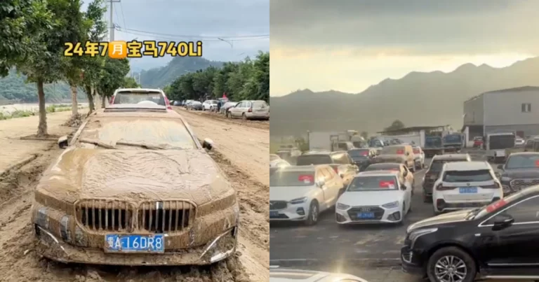 Banjir di Tiongkok Rendam Ribuan Mobil, Pedagang Mobil Bekas Borong Mobil Terendam dengan Harga Murah 