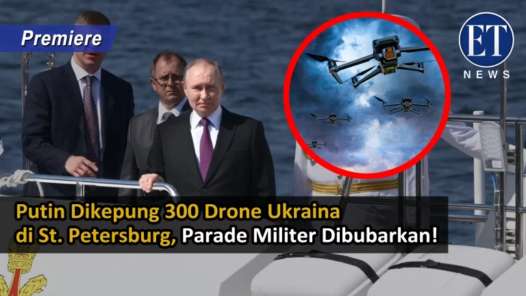 “Putin Dikepung 300 Drone Ukraina di St. Petersburg, Parade Militer Dibubarkan!”