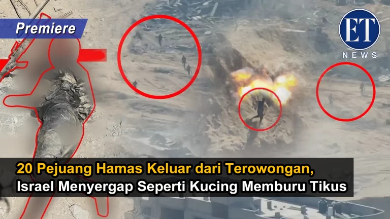 “20 Pejuang Hamas Keluar dari Terowongan, Israel Menyergap Seperti Kucing Memburu Tikus”