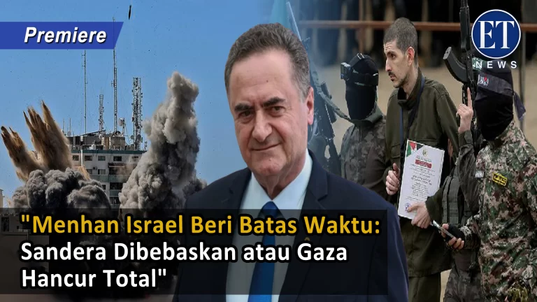 “Menhan Israel Beri Batas Waktu: Sandera Dibebaskan atau Gaza Hancur Total”