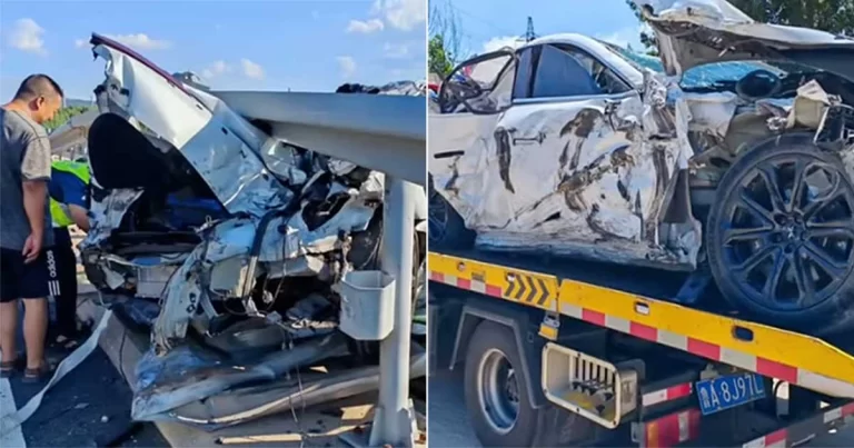 Pasangan Tiongkok Selamat Tanpa Cedera dari Kecelakaan Mobil Serius, Memutuskan untuk Segera Menikah