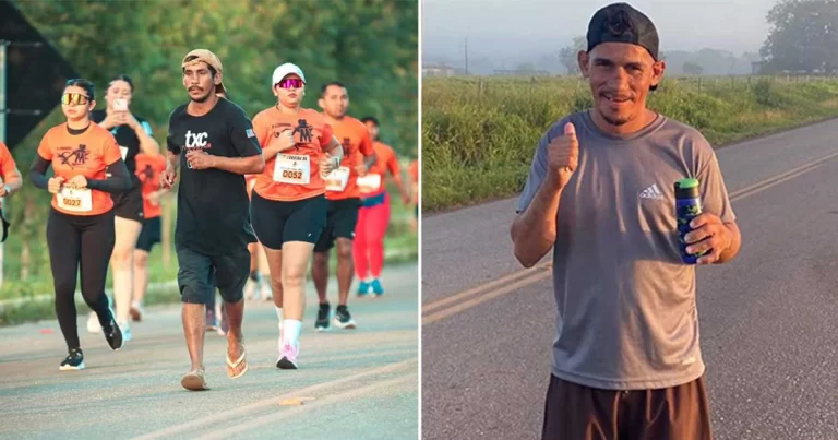 Pria Tunawisma dengan Sandal Jepit Menyelesaikan Lomba Lari 8 Km untuk Mengobati Mabuknya