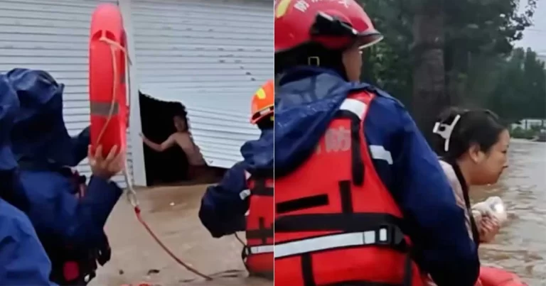 Seorang Suami di Tiongkok Bersikeras Tim Penyelamat Banjir untuk Menyelamatkan Istrinya Terlebih Dahulu, Menyentuh Banyak Warganet