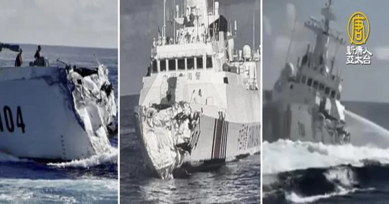 Ketika Kapal Penjaga Pantai Tiongkok Menabrak Kapal Perangnya sendiri Saat Mengejar Kapal Filipina