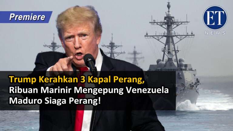 “Trump Kerahkan 3 Kapal Perang, Ribuan Marinir Mengepung Venezuela—Maduro Siaga Perang!”