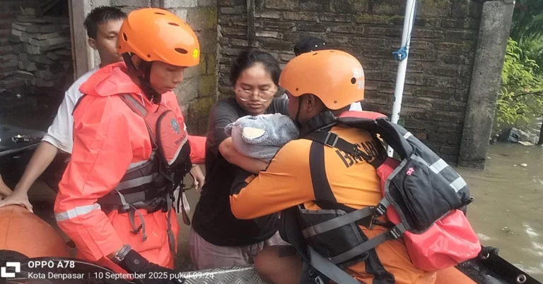 Banjir Besar Merendam Denpasar, Tim SAR Gabungan Terus Berupaya Evakuasi Korban