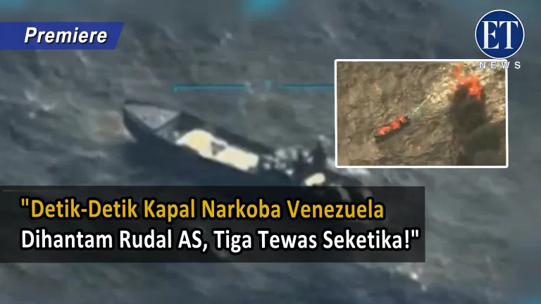 “Detik-Detik Kapal Narkoba Venezuela Dihantam Rudal AS, Tiga Tewas Seketika!”