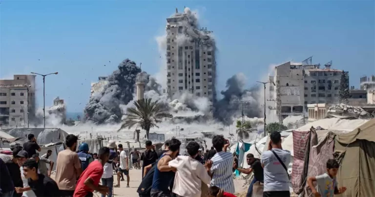 IDF Mengatakan Telah Menghancurkan Total Gedung Pencakar Langit di Gaza yang Digunakan oleh Hamas