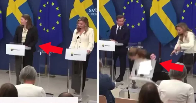 Video: Menteri Kesehatan Swedia yang Baru Diangkat Pingsan Saat Konferensi Pers