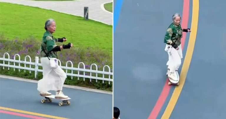 Nenek 68 Tahun di Tiongkok Viral Berkat Skateboarding, Menginspirasi Banyak Orang dengan Gaya Hidup Lansia yang Semarak