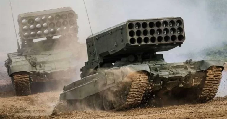 Pasukan Ukraina Menghancurkan Dua Peluncur TOS-1A Solntsepyok Rusia di Dekat Kupiansk