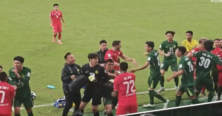Tak Bisa Menang, Malah Tawuran! Pemain Beijing Guoan dan Klub Vietnam Bentrok di Laga Liga Champions AFC 