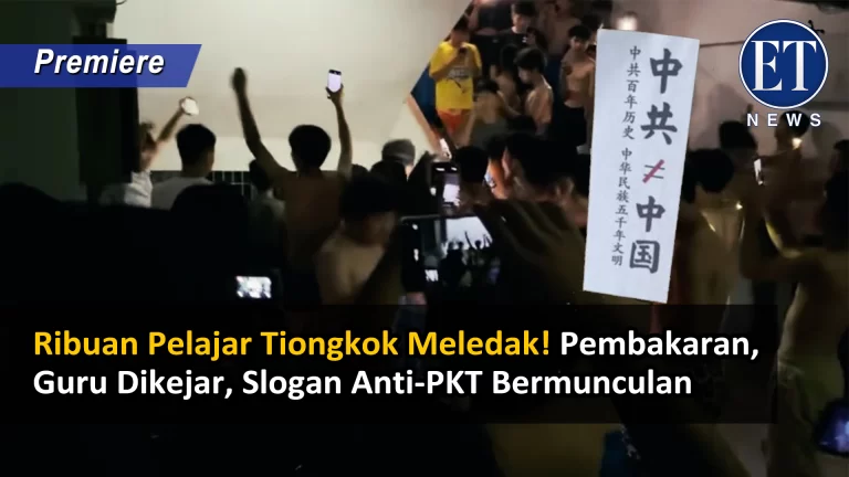 Ribuan Pelajar Tiongkok Meledak! Pembakaran, Guru Dikejar, Slogan Anti PKT Bermunculan