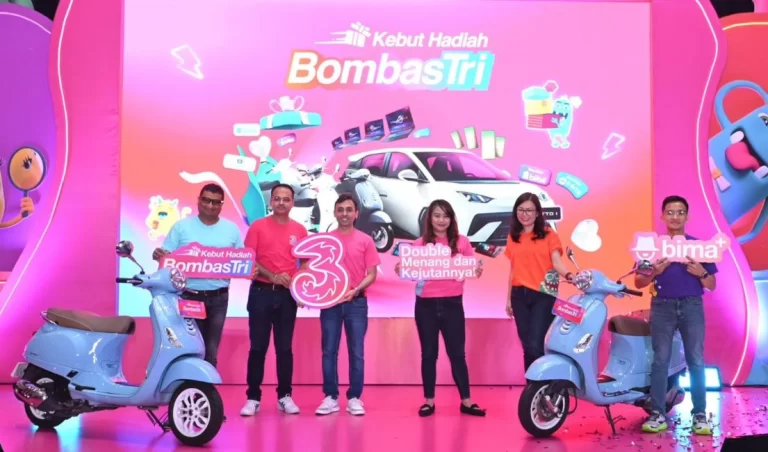 Tri Gelar BombasTri 2025, Kesempatan Ganda Menangkan Mobil Listrik hingga Vespa