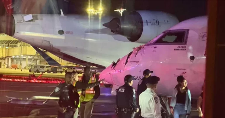 Video: 2 Pesawat Delta Bertabrakan di Landasan Bandara New York