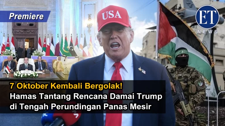 “7 Oktober Kembali Bergolak! Hamas Tantang Rencana Damai Trump di Tengah Perundingan Panas Mesir”