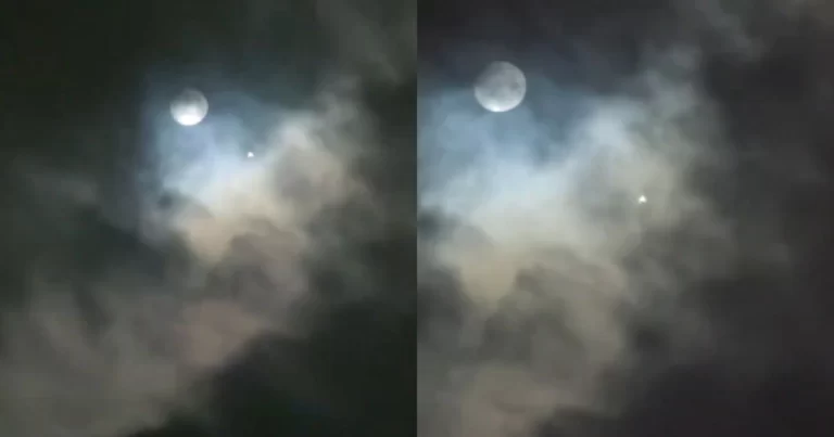 Malam Festival Pertengahan Musim Gugur, Benda Terbang Tak Dikenal Lukis Huruf Ganda “S” di Samping Bulan 