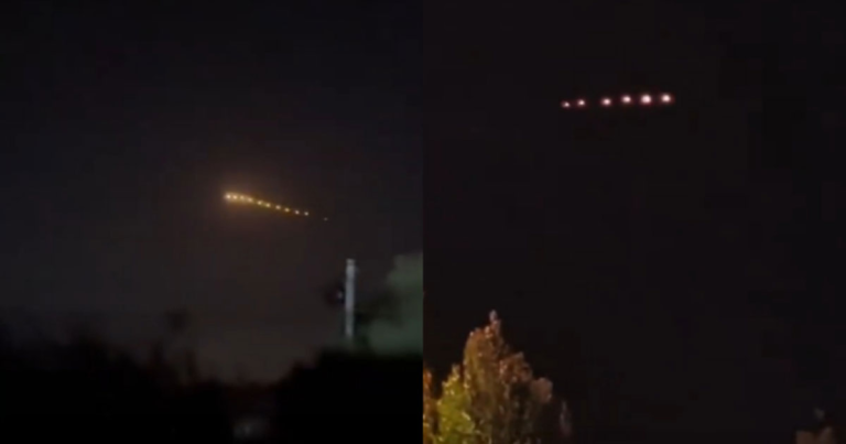 Video : Cahaya Misterius Seperti Rangkaian Mutiara Muncul di Langit Shandong dan Hebei, Tiongkok  