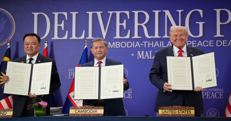 Thailand dan Kamboja Tanda Tangani Perjanjian Gencatan Senjata, Trump Hadiri Langsung Setelah Pesawatnya Tiba