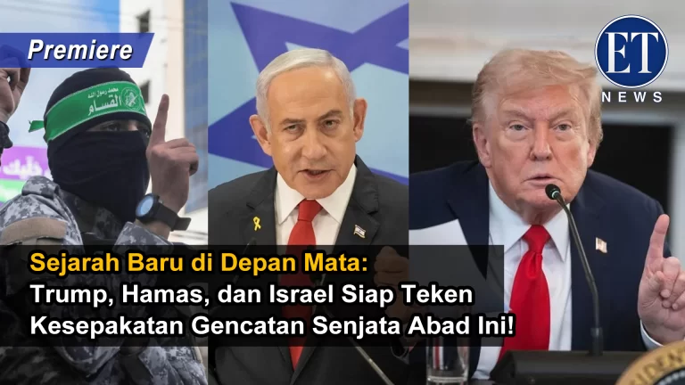 Sejarah Baru di Depan Mata: Trump, Hamas & Israel Siap Teken Kesepakatan Gencatan Senjata Abad Ini!