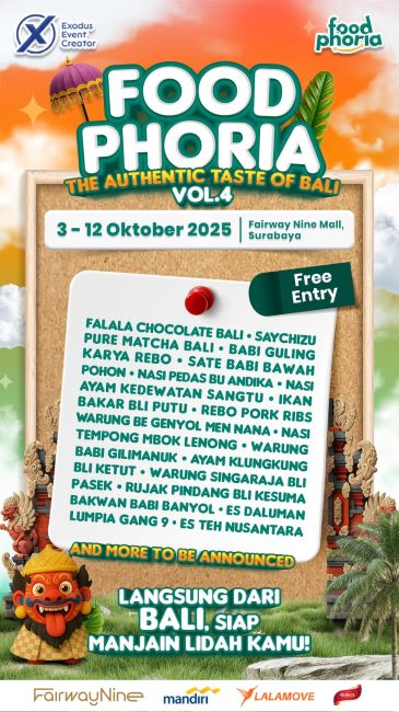 Foodphoria Vol. 4 Hadirkan Sensasi Rasa Autentik Bali di Surabaya