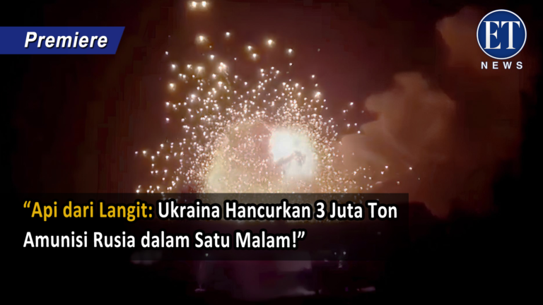 “Api dari Langit: Ukraina Hancurkan 3 Juta Ton Amunisi Rusia dalam Satu Malam!”