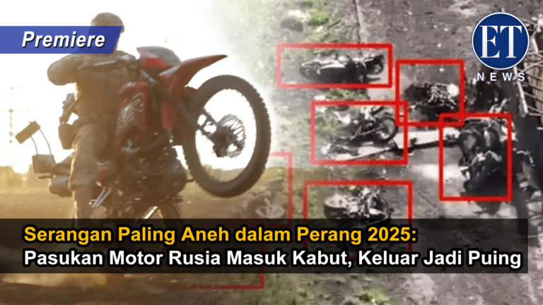 “Serangan Paling Aneh dalam Perang 2025: Pasukan Motor Rusia Masuk Kabut, Keluar Jadi Puing”