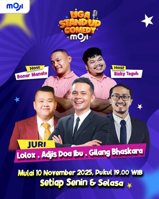 MOJI Luncurkan “Liga Stand Up Comedy MOJI”, Wadah Baru Komika Komunitas