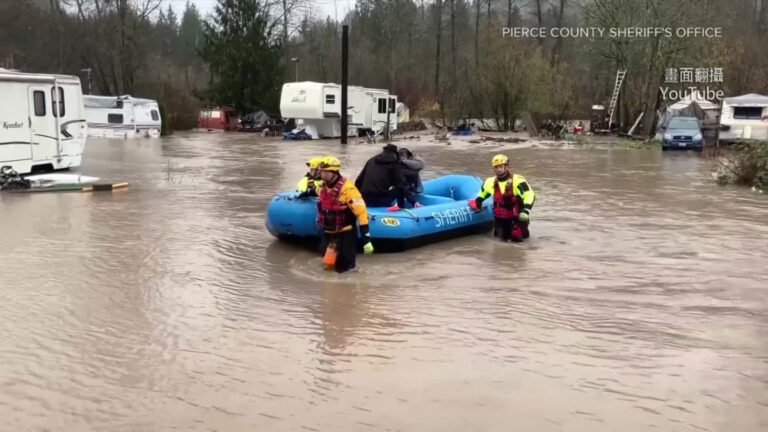 Hujan Lebat Menyebabkan Banjir di Washington, 100 Ribu Warga Diminta Mengungsi