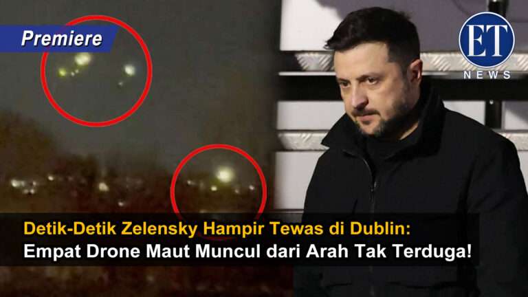 “Detik-Detik Zelensky Hampir Tewas di Dublin: Empat Drone Maut Muncul dari Arah Tak Terduga!”