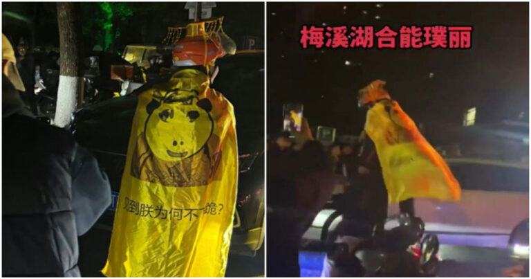 Video “Mengenakan Jubah Kuning” Aksi Protes Kurir Makanan di Changsha, Tiongkok  Berubah Menjadi Perlawanan Massal