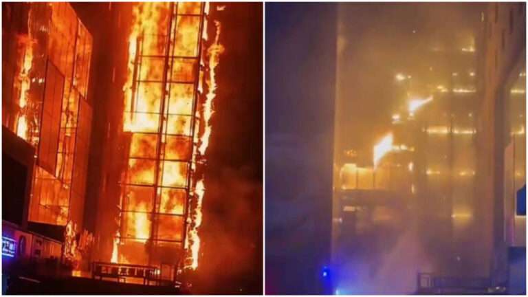 Video Gedung-gedung Tinggi di Hohhot, Mongolia Dalam Terbakar, Laporan Resmi Dipertanyakan karena Diduga Ada Upaya Menutup-nutupi 