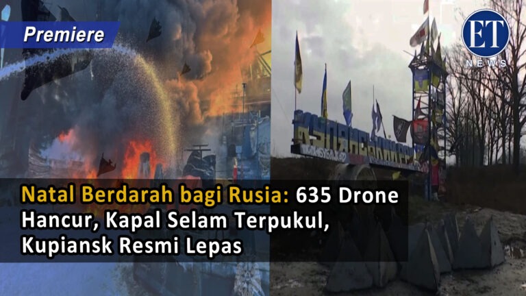 Natal Berdarah bagi Rusia: 635 Drone Hancur, Kapal Selam Terpukul, Kupiansk Resmi Lepas